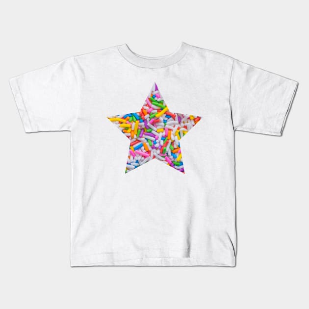 Sprinkle Star Kids T-Shirt by love-fi